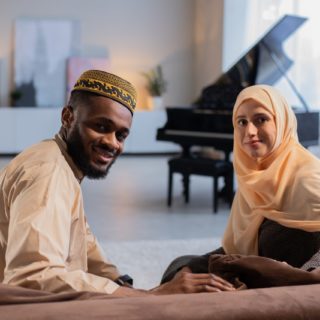 Photo of muslim couple enjoying married life in kano