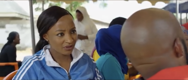 What movie had Rahama Sadau looking this confused?